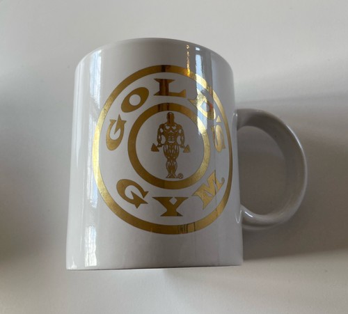 Gold gym coffee mug white - coffee,