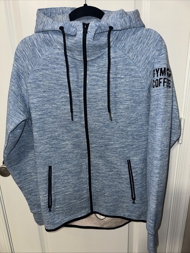 Gym coffee athleisure - blue, zip