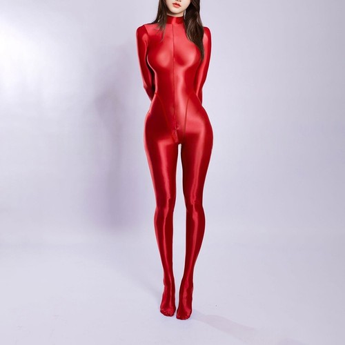 Elastic glossy full body - elastic,