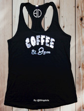 Coffee And Gym Bling Racerback
