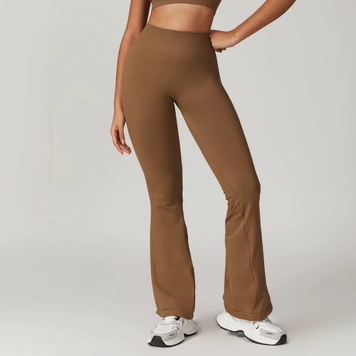 Seamless flare leggings yoga - seamless,